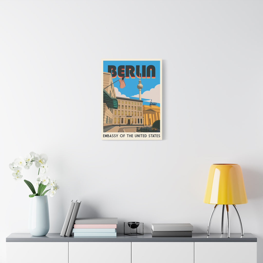 Berlin Embassy Wrapped Canvas