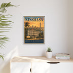 Kinshasa Embassy Wrapped Canvas Framed