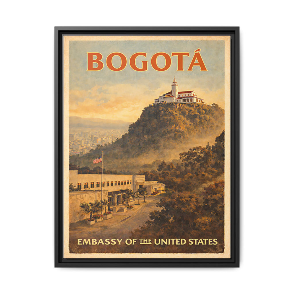 Bogotá Embassy Wrapped Canvas Framed