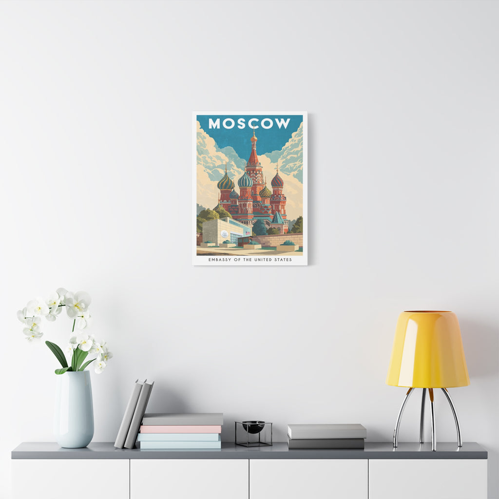 Moscow Embassy Wrapped Canvas