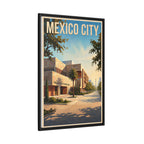Mexico City Embassy Wrapped Canvas Framed