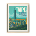 Taipei Embassy Wrapped Canvas Framed