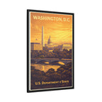 Washington D.C. Department of State Wrapped Canvas Framed