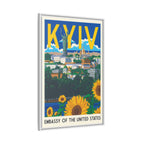 Kyiv Embassy Wrapped Canvas Framed