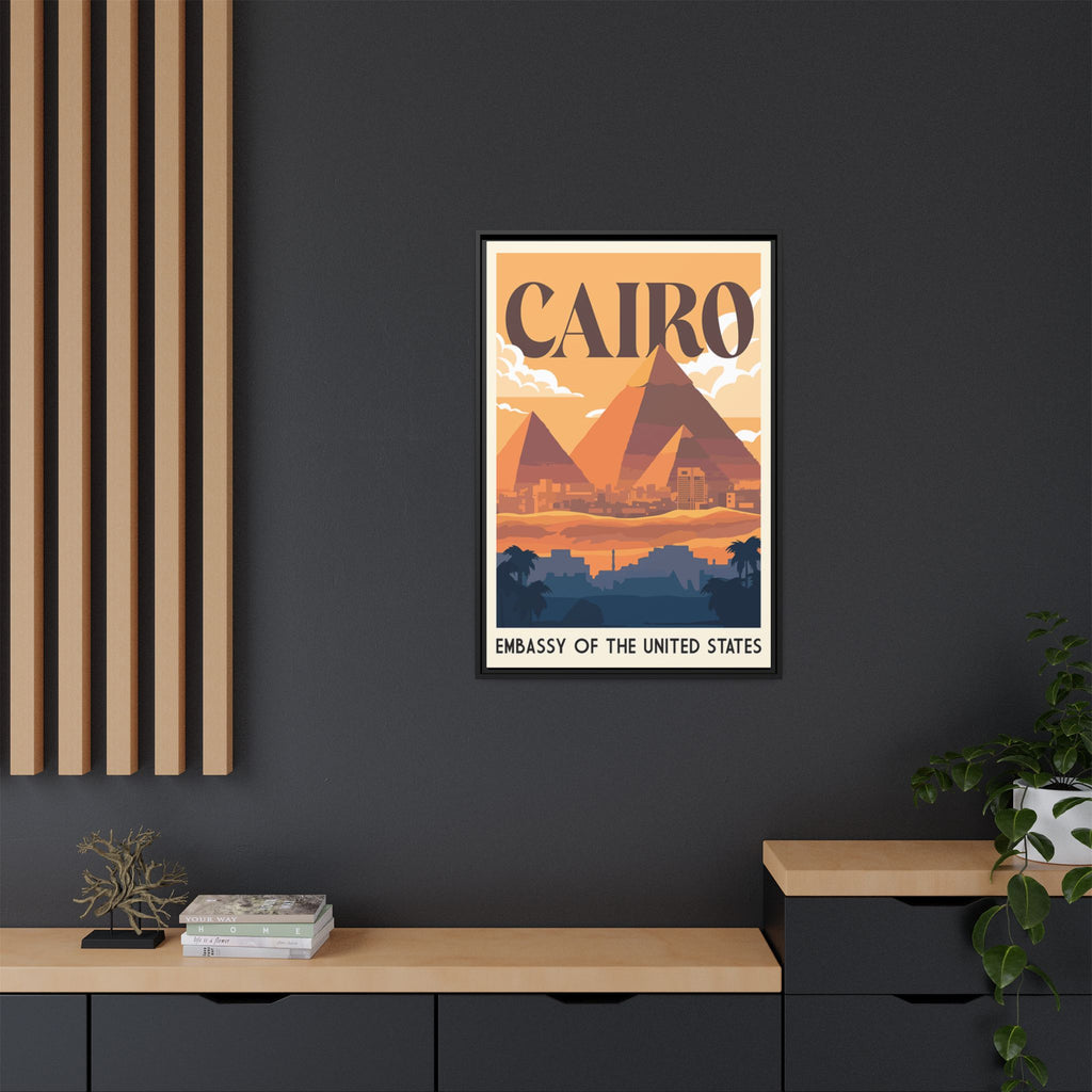 Cairo Embassy Wrapped Canvas Framed