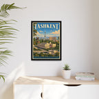 Tashkent Embassy Wrapped Canvas Framed