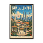 Kuala Lumpur Embassy Wrapped Canvas Framed