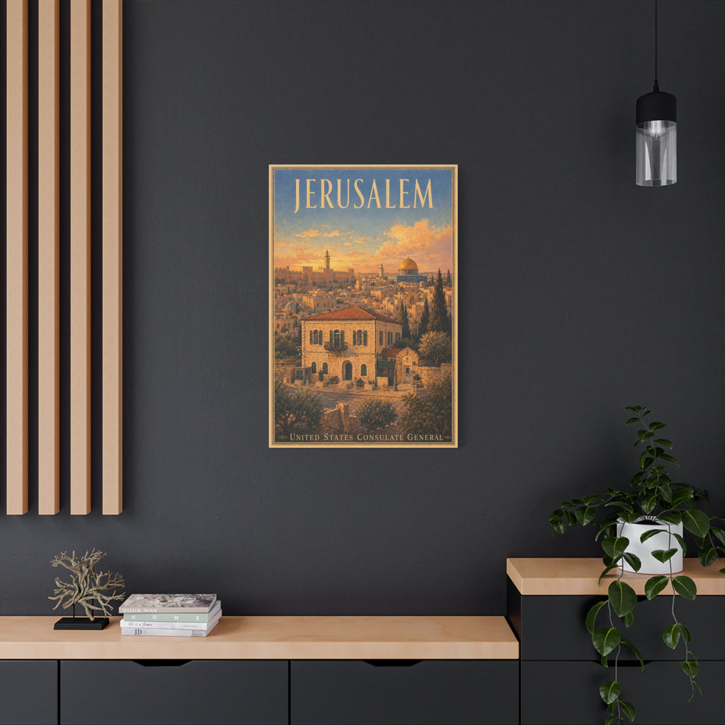 Jerusalem Consulate General Wrapped Canvas