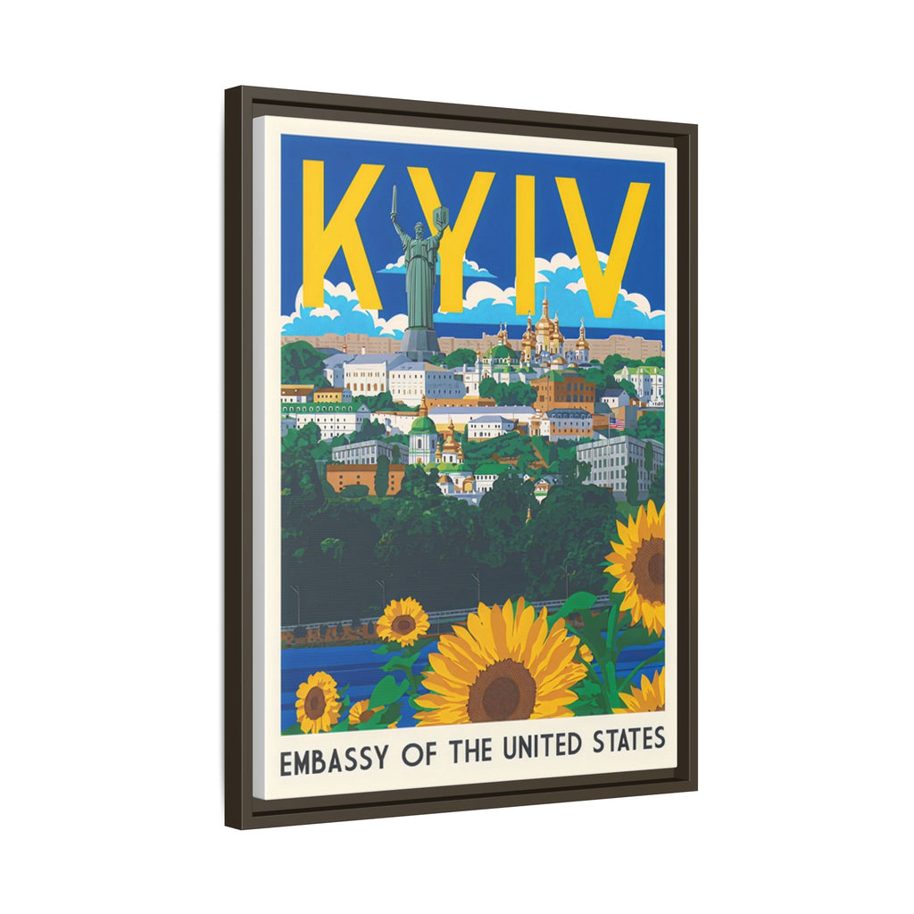 Kyiv Embassy Wrapped Canvas Framed