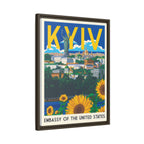 Kyiv Embassy Wrapped Canvas Framed