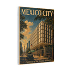 Mexico City Embassy Wrapped Canvas