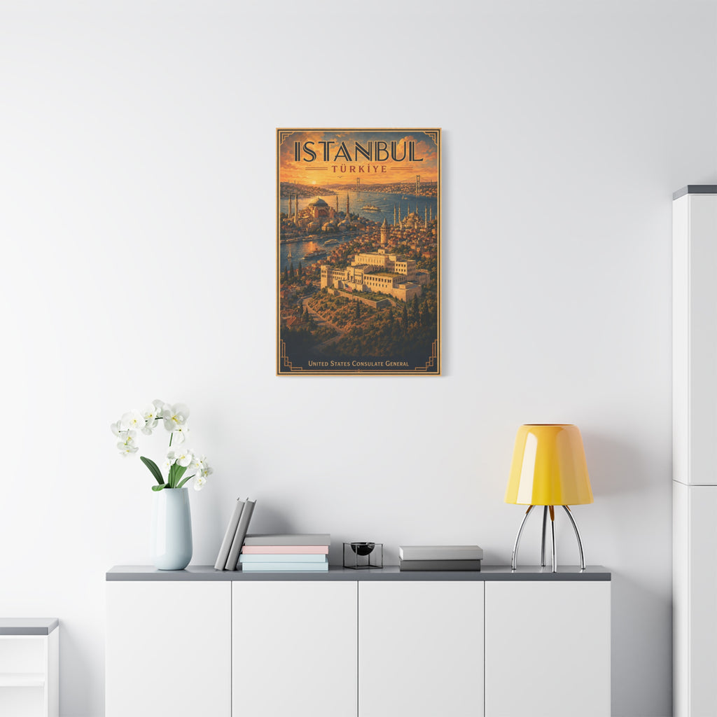 Istanbul Consulate General Wrapped Canvas