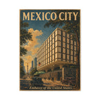 Mexico City Embassy Wrapped Canvas