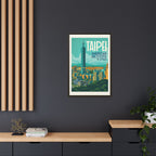 Taipei Embassy Wrapped Canvas Framed