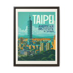 Taipei Embassy Wrapped Canvas Framed