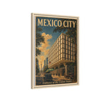 Mexico City Embassy Wrapped Canvas Framed