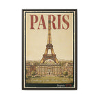 Paris Embassy Wrapped Canvas Framed