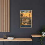 Kinshasa Embassy Wrapped Canvas Framed