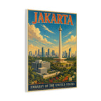 Jakarta Embassy Wrapped Canvas