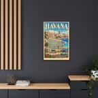Havana Embassy Wrapped Canvas Framed