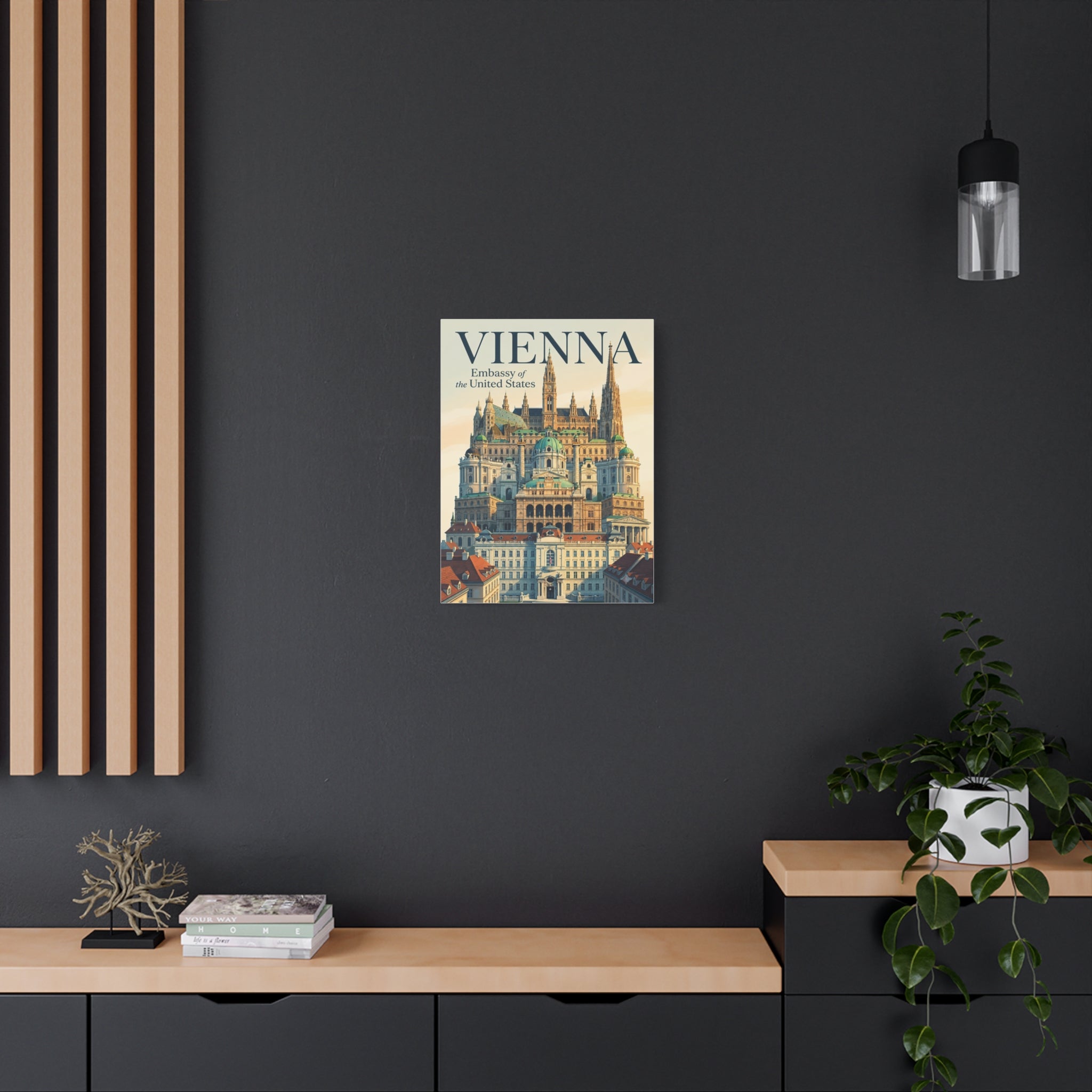 Vienna Embassy Wrapped Canvas