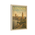 London Embassy Wrapped Canvas Framed