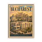 Bucharest Embassy Wrapped Canvas Framed