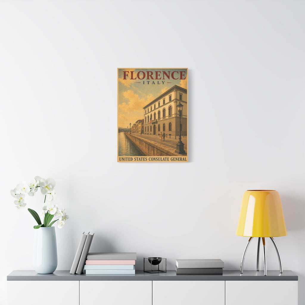 Florence Consulate General Wrapped Canvas
