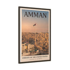 Amman Embassy Wrapped Canvas Framed