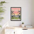 Brasília Embassy Wrapped Canvas Framed