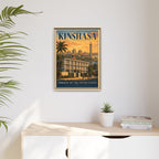 Kinshasa Embassy Wrapped Canvas Framed