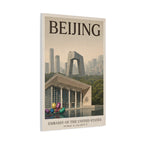 Beijing Embassy Wrapped Canvas