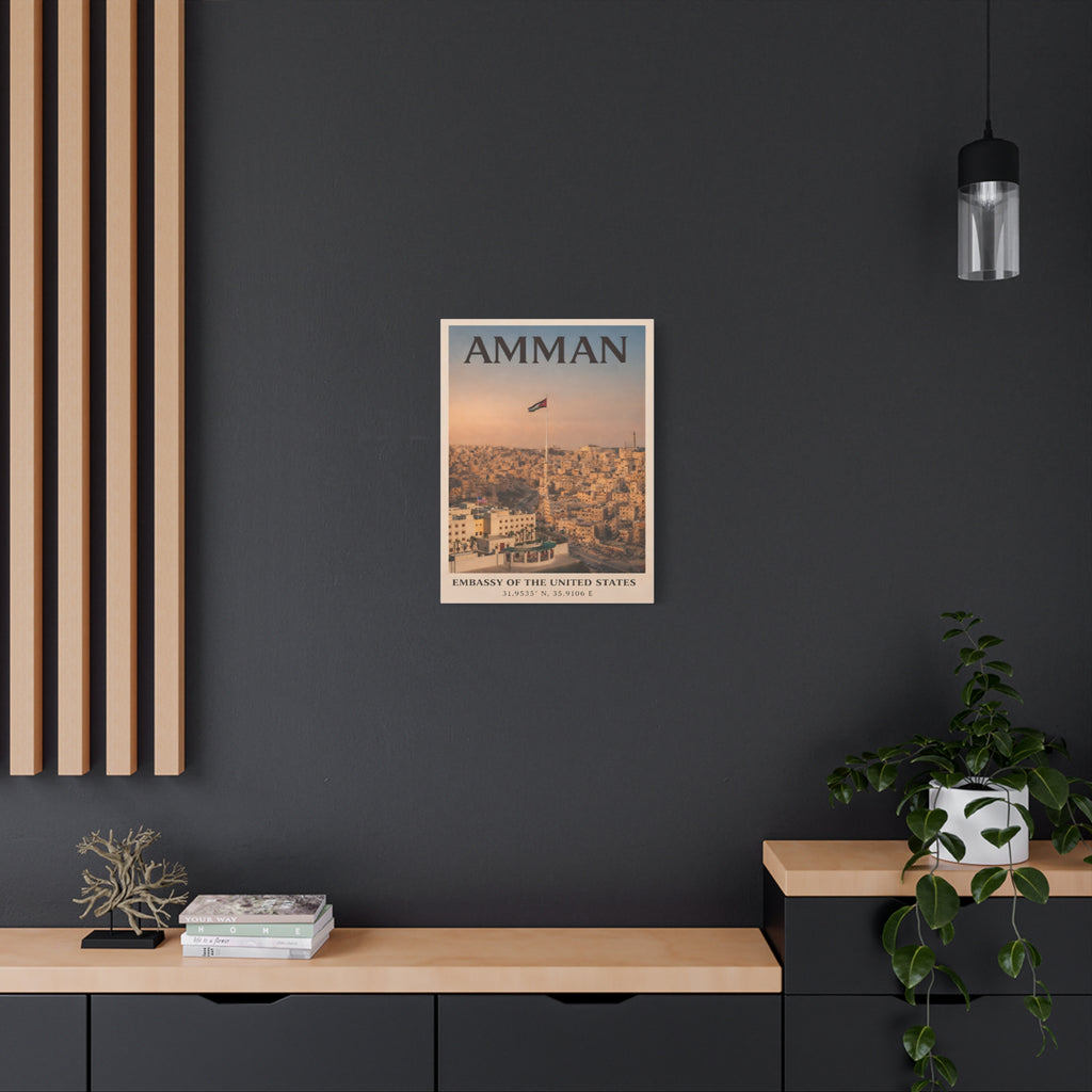Amman Embassy Wrapped Canvas