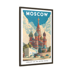 Moscow Embassy Wrapped Canvas Framed
