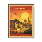 Baghdad Embassy Wrapped Canvas Framed