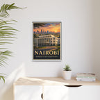 Nairobi Embassy Wrapped Canvas Framed