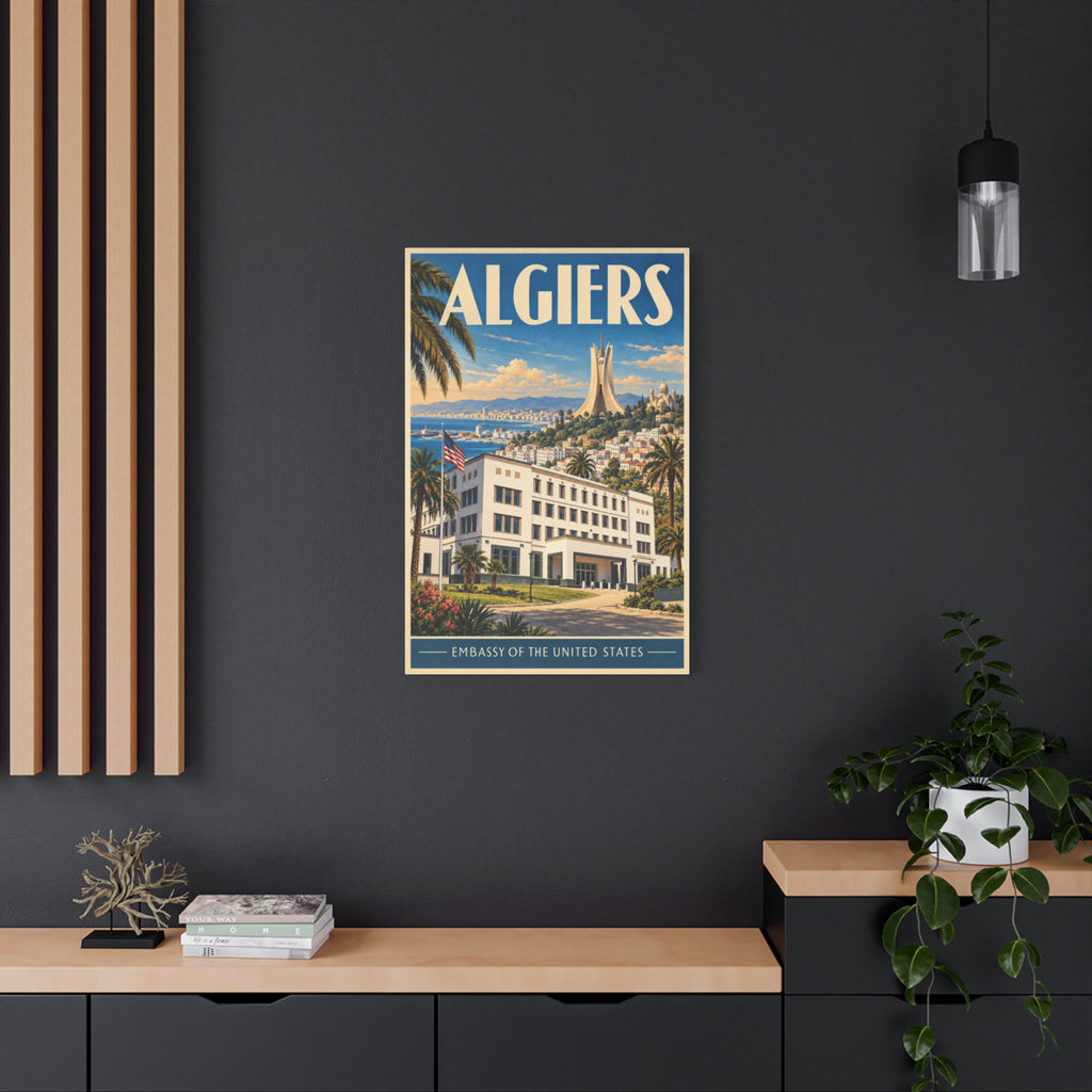 Algiers Embassy Wrapped Canvas