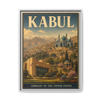 Kabul Embassy Wrapped Canvas Framed