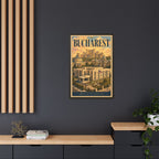 Bucharest Embassy Wrapped Canvas Framed
