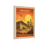 Baghdad Embassy Wrapped Canvas Framed