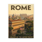 Rome Embassy Wrapped Canvas