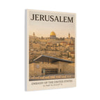 Jerusalem Embassy Wrapped Canvas