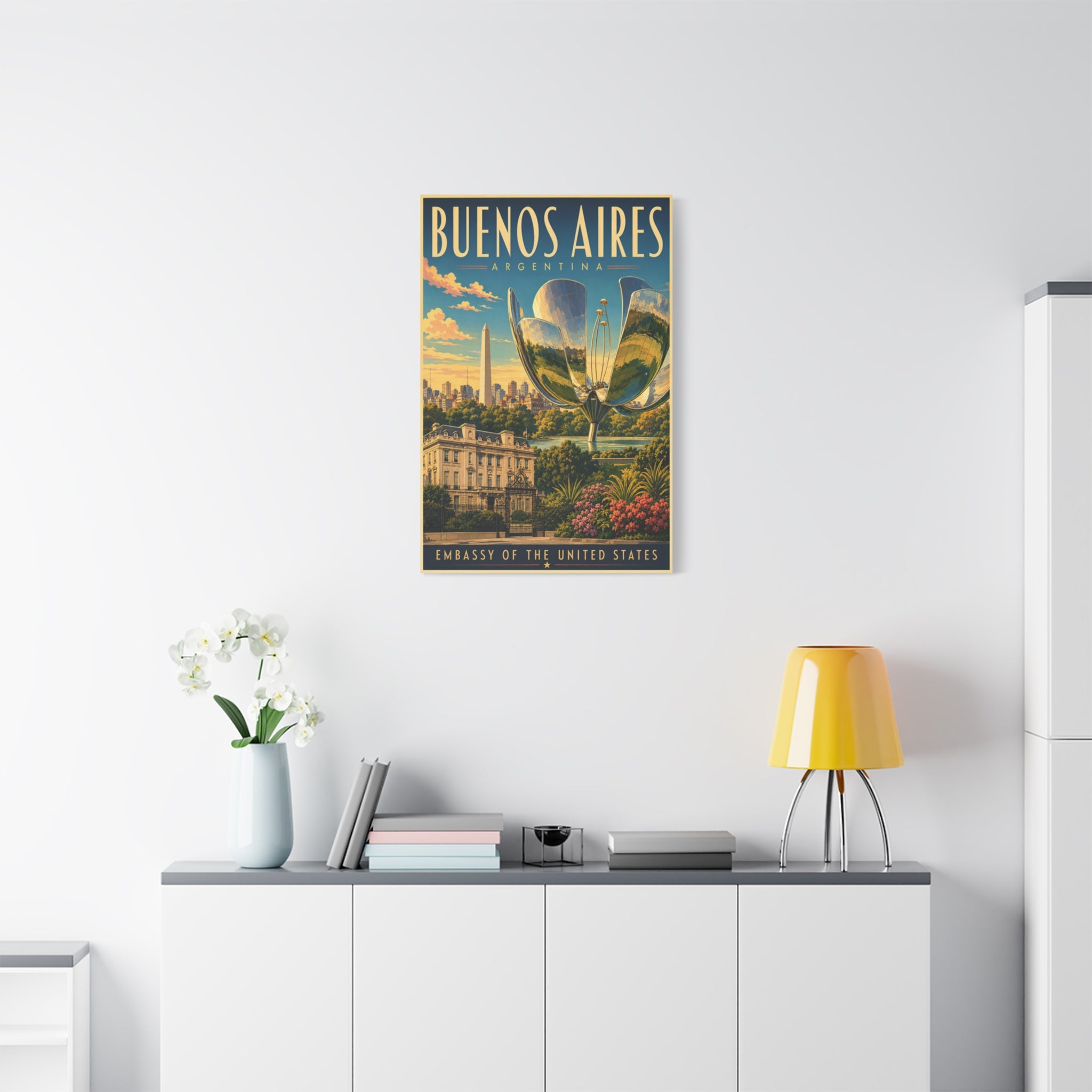 Buenos Aires Embassy Wrapped Canvas