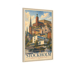 Stockholm Embassy Wrapped Canvas Framed