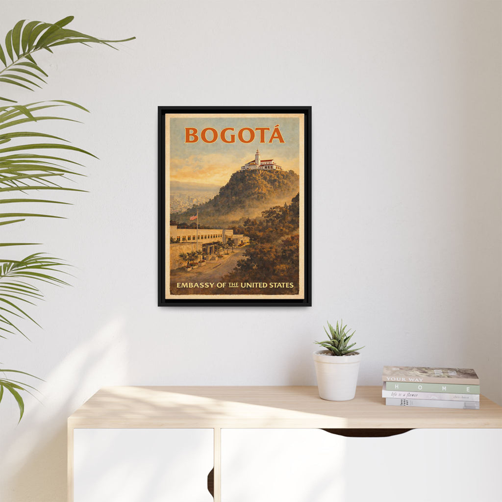 Bogotá Embassy Wrapped Canvas Framed