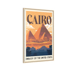 Cairo Embassy Wrapped Canvas Framed