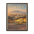 Tirana Embassy Wrapped Canvas Framed
