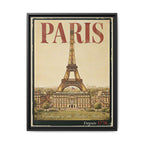 Paris Embassy Wrapped Canvas Framed
