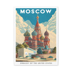 Moscow Embassy Wrapped Canvas
