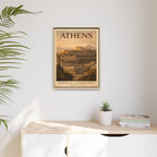 Athens Embassy Wrapped Canvas Framed